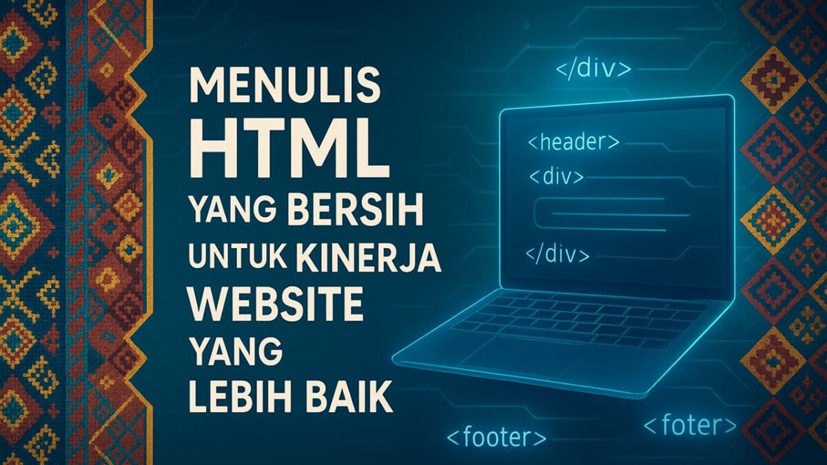 Menulis HTML yang Bersih untuk Kinerja Website yang Lebih Baik