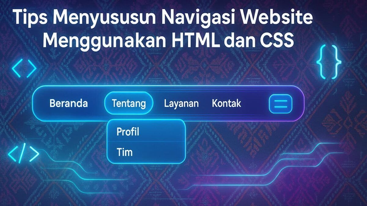 Tips Menyusun Navigasi Website Menggunakan HTML dan CSS