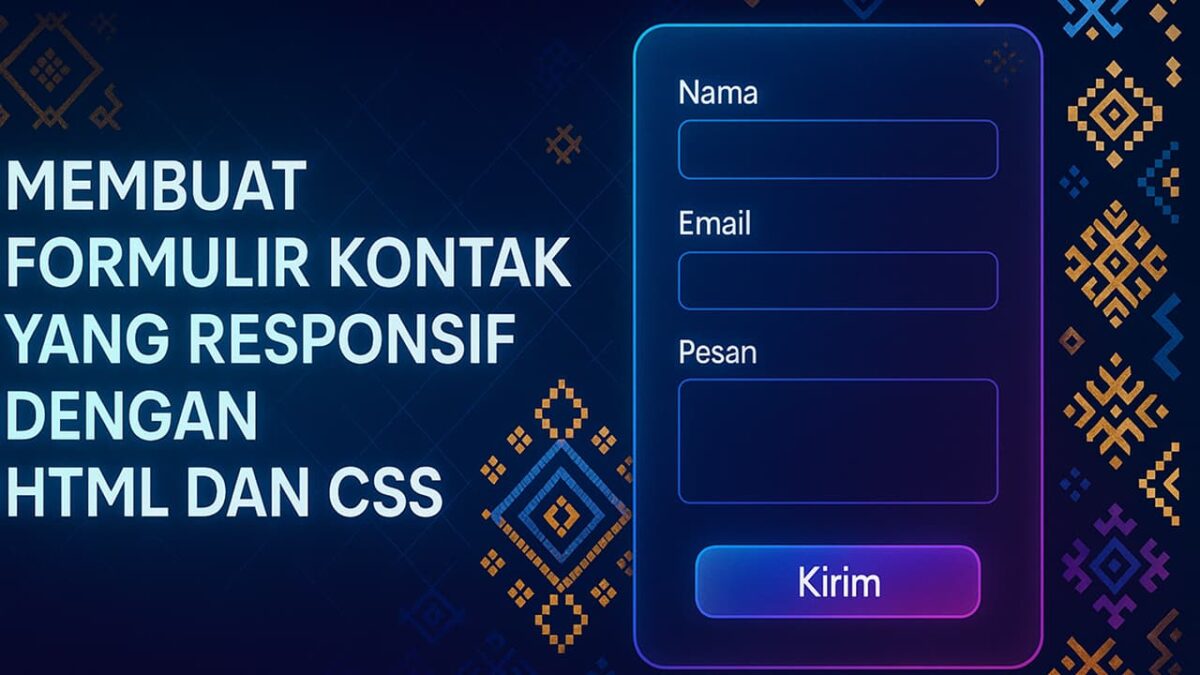 Membuat Formulir Kontak yang Responsif dengan HTML dan CSS